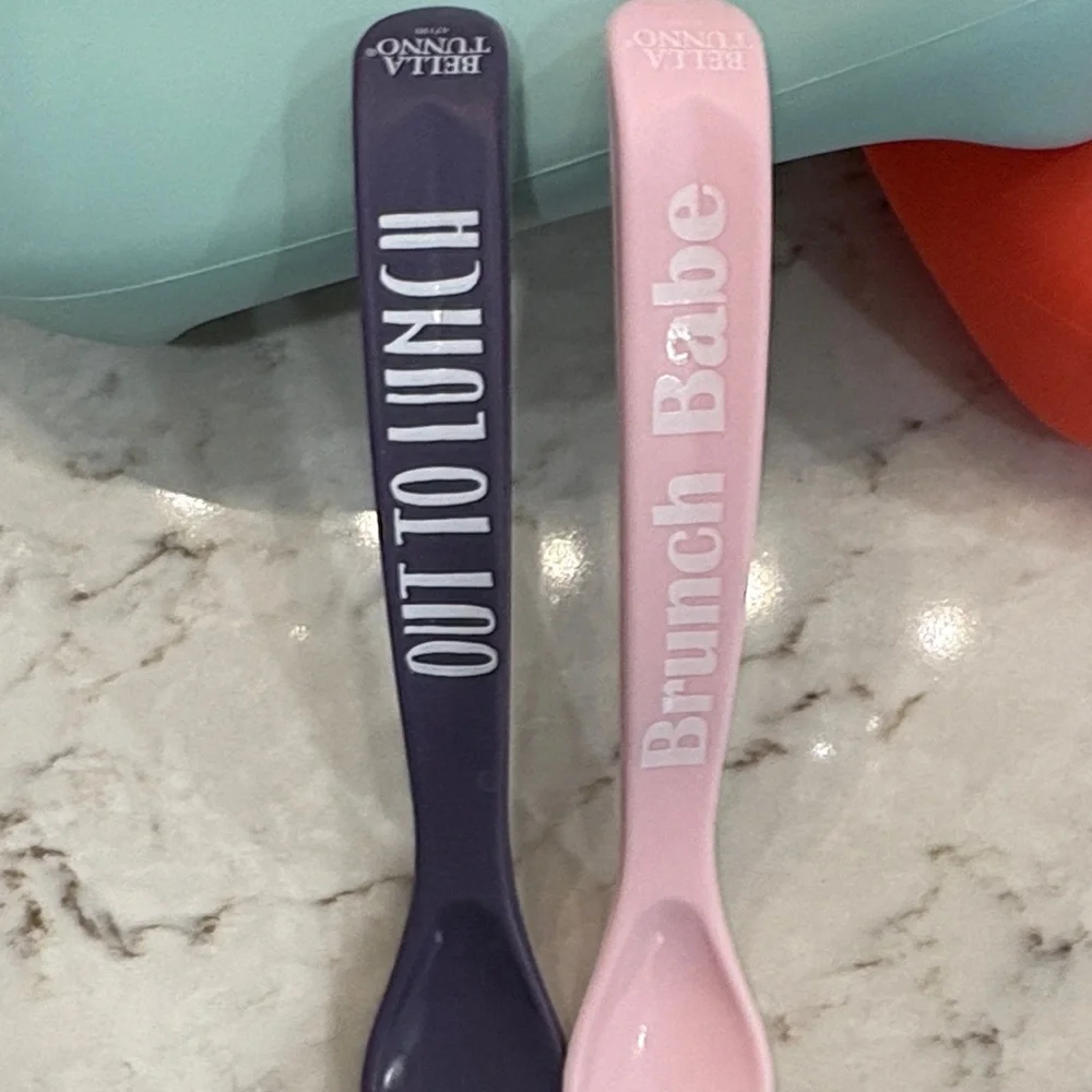 Colorful Silicone Baby Bib Set with Spoons